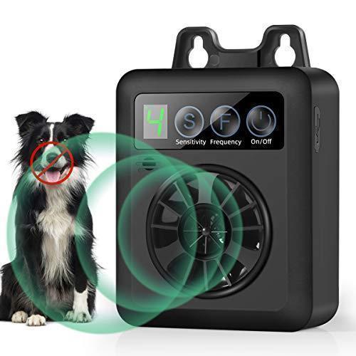 Anti Barking Device, Upgraded Mini Bark Control Device with Effective 4 Adjustable Sensitivity and Frequency Levels, Easy to Use Automatic Ultrasonic Dog Barking Control Devices for almost Dogs